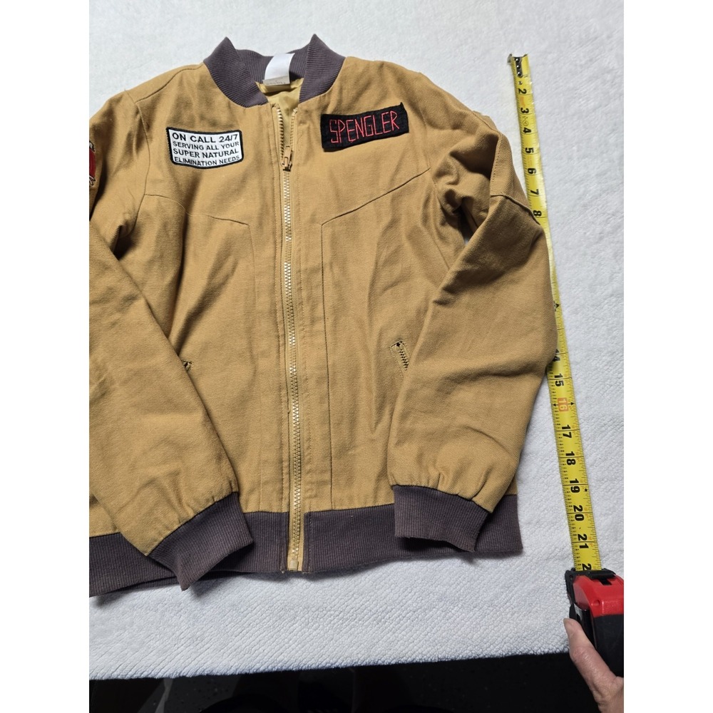 Ghostbusters Kids Jacket L Brown Spengler Cosplay Bomber Casual Spirit...